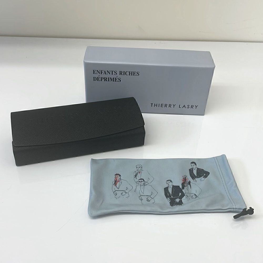 Thierry Lasry Sunglasses Case, with cloth bag- brand new